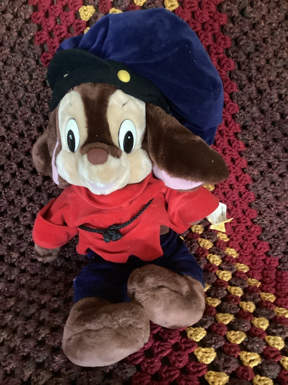 VTG With Tush Tags 1986 Sears Fievel Mousekewitz Large 23" Plush American Tail